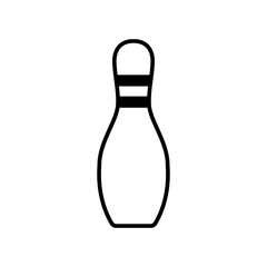 Bowling Striking Victory icon vector design templates