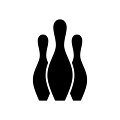Bowling Striking Victory icon vector design templates