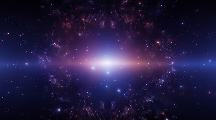 Obraz premium Space background. Abstract futuristic wallpaper with night sky and shiny stars. Generative AI