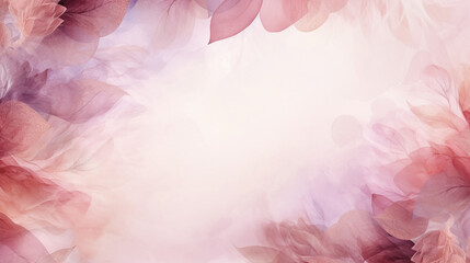 Abstract pink waves, watercolor organic background, postcard, wallpaper, banner, card. Copy space. Generative AI