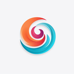 Colorful logo abstract design
