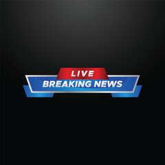 Breaking News Badge Design for Media