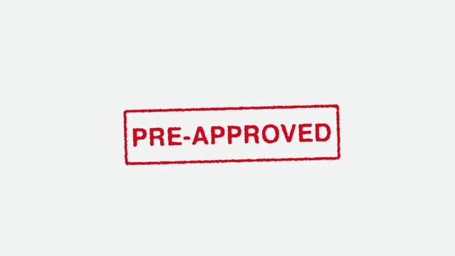 Real Hand Stamping Pre-Approved on White Background