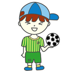 boy with soccer ball