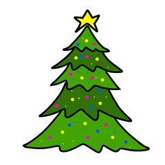 christmas tree isolated