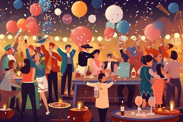 New yeareve  party celebration,happy new year.