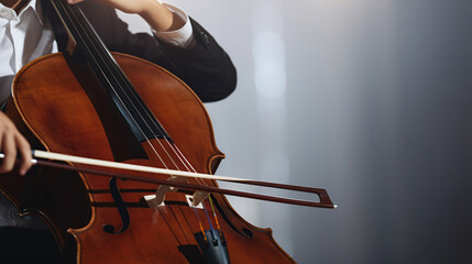 The unrecognizable person's passion for the cello shines through their expressive performance, leaving a lasting impression.