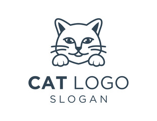Logo design about Cat on a white background. made using the CorelDraw application.