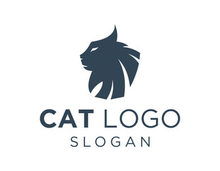 Obraz premium Logo design about Cat on a white background. made using the CorelDraw application.