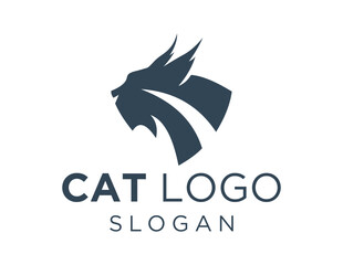 Fototapeta premium Logo design about Cat on a white background. made using the CorelDraw application.