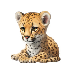 portrait of baby leopard