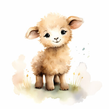 Sheep Watercolor