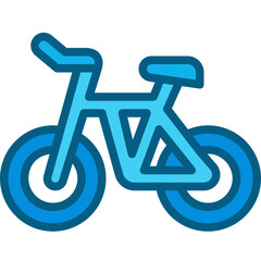 bicycle two tone icon