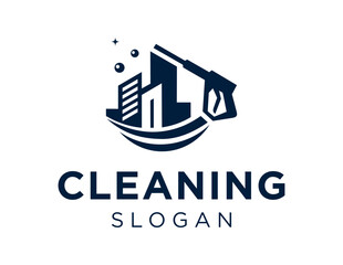 Logo design about Cleaning on a white background. made using the CorelDraw application.