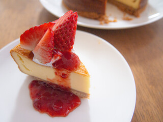 お菓子作り　ベイクドチーズケーキ