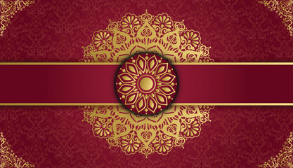 Extraordinary creative invitation card with floral mandala. Royal ornamental mandala design background. Decoration, Decorative, Ornament, Ornamental, India, Indian, invitation, Wedding, Anniversary, 