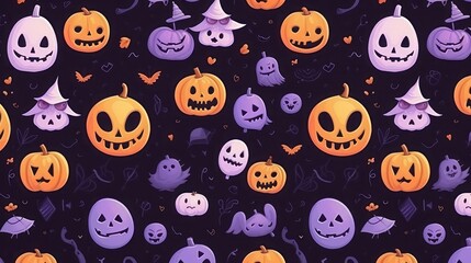 halloween seamless background