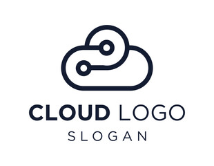 Logo design about Cloud on a white background. made using the CorelDraw application.