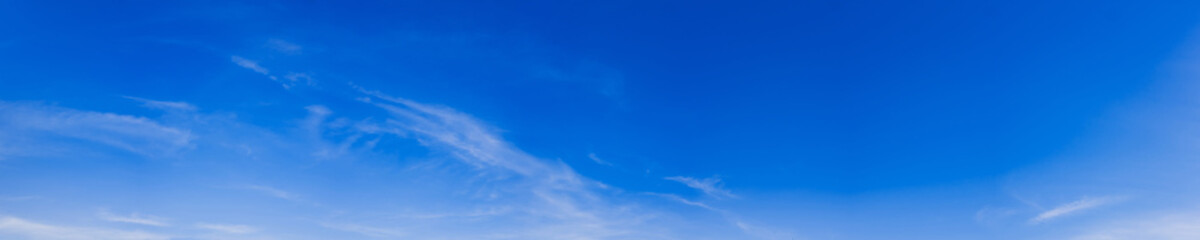 Panoramic sky on a sunny day.