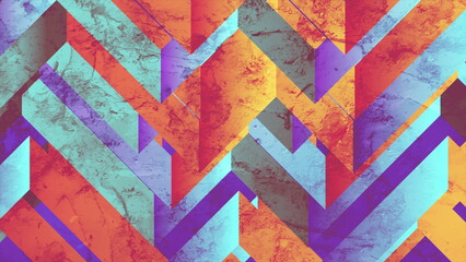 Colorful grunge stripes abstract geometric corporate background