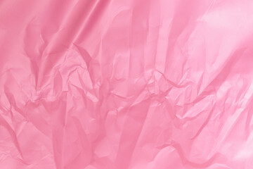 Fototapeta premium background by pink crumpled paper
