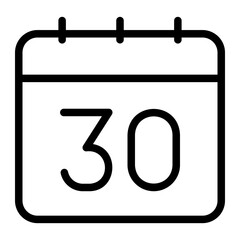 calendar line icon