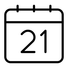 calendar line icon