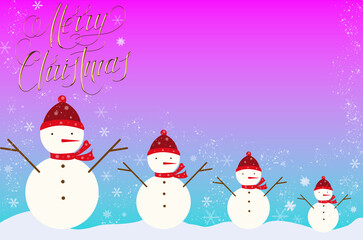 Happy New Year and Merry Christmas! Can be used as a postcard, internet banner or flyer.  Illustration has space for text , copy space.