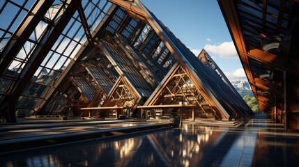 steel roof truss engineering construction