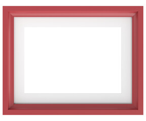 Picture frame. Landscape frame. 3D illustration.