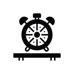 Black solid icon for creativity