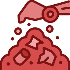landfill two tone icon