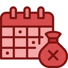 pickup schedule two tone icon