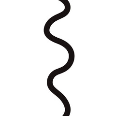 black snake isolated on white