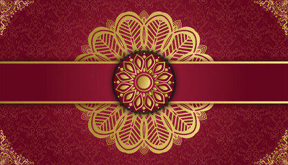 Extraordinary creative invitation card with floral mandala. Royal ornamental mandala design background. Decoration, Decorative, Ornament, Ornamental, India, Indian, invitation, Wedding, Anniversary, 