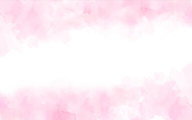 ピンクの水彩タッチの背景素材　アブストラクト　 - 627949814