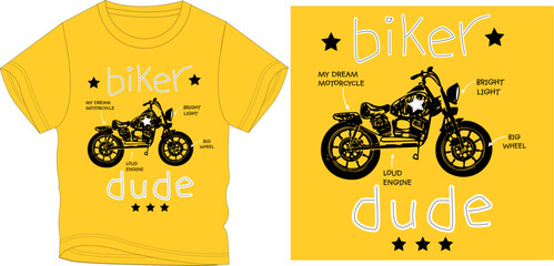 bike dude graphic design vector