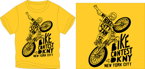 bike contest new york graphic design vector