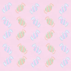 Deurstickers candy pink background  © Attachai
