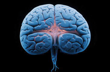 mri image of a human brain. Generative AI