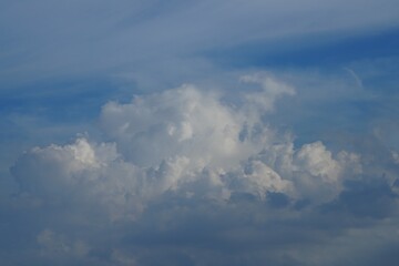 The sky and clouds are naturally beautiful.