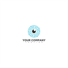Obraz na płótnie Canvas Creative Abstract Eyes Cam Logo