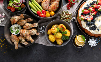Family dinner concept.