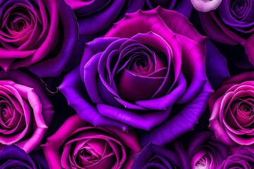 Purple flower in the garden AI Generative 