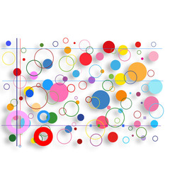 pattern with  colorful circles 
