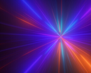 3d render, abstract multicolor spectrum background,  bright orange blue neon rays and colorful glowing ines MADE OF AI