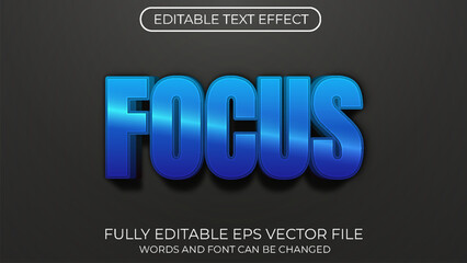 Focus editable text effect. Editable text style effect