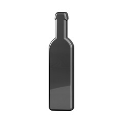 This is a beautifully designed 3D wine bottle icon with a beautiful metallic texture.