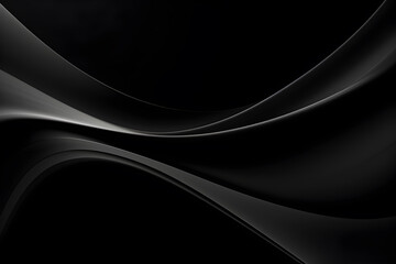 abstract graphic black wave background modern design, AI generate