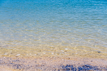 波打ち際の景色